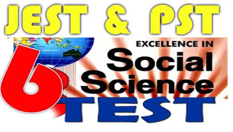 PST – JEST Social Study Class 6