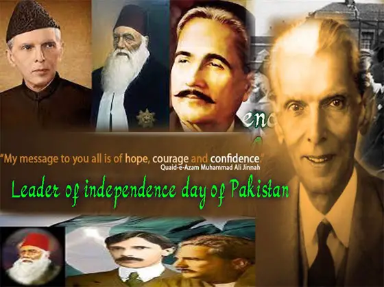 Leader of independence day of Pakistan