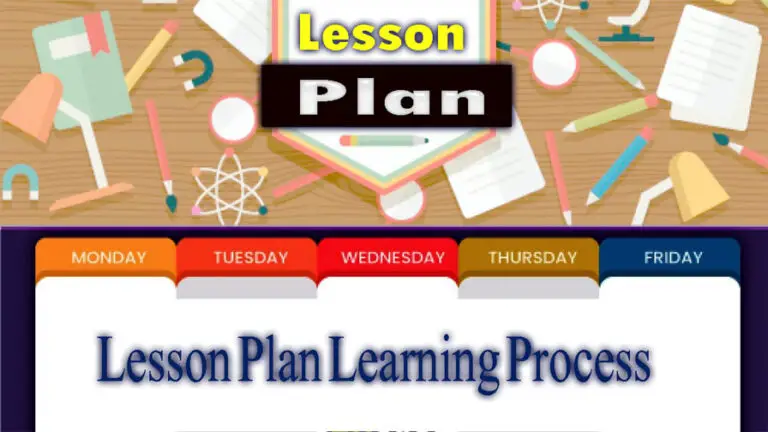 Lesson Plan Learning Process